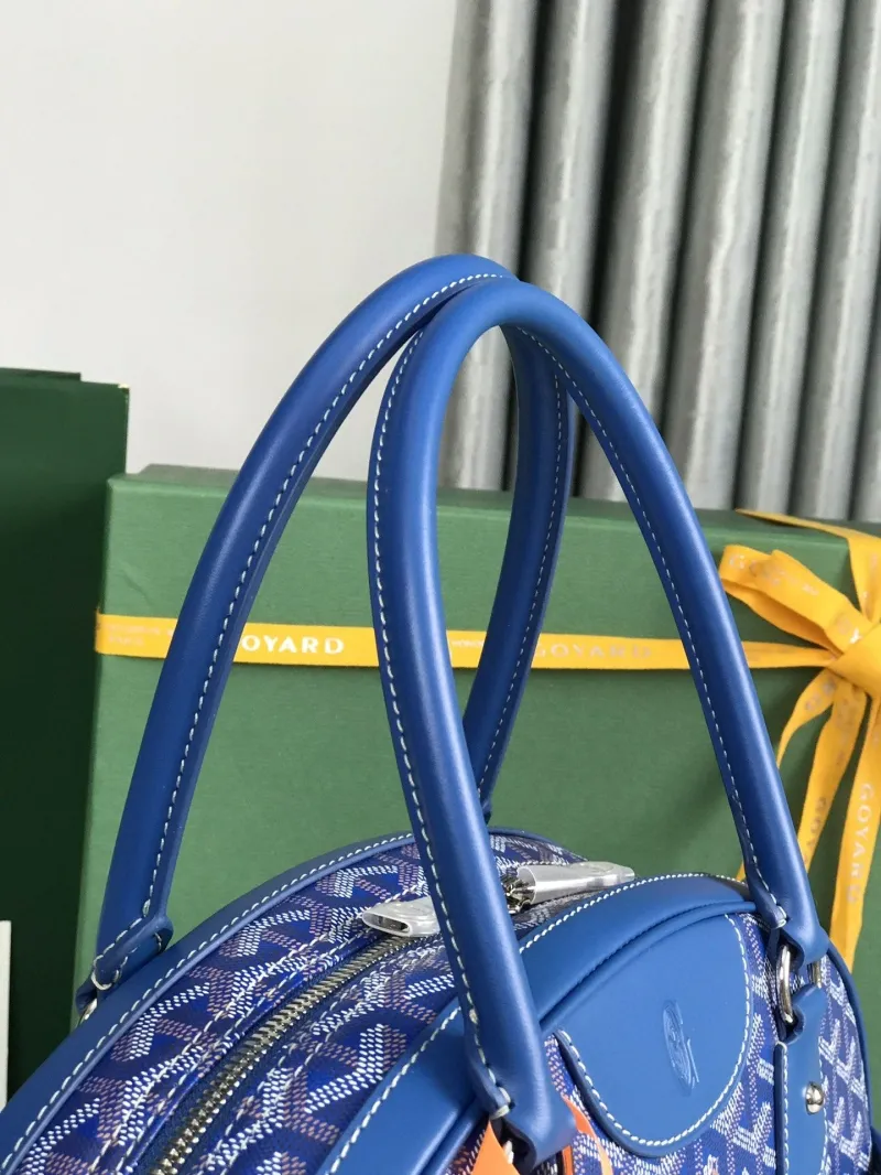 Goyard Blue Top Handle Bag 286 - Image 4