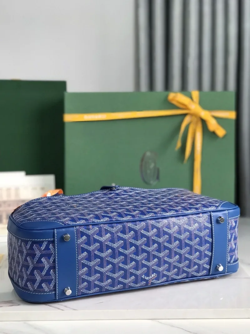 Goyard Blue Top Handle Bag 286 - Image 6