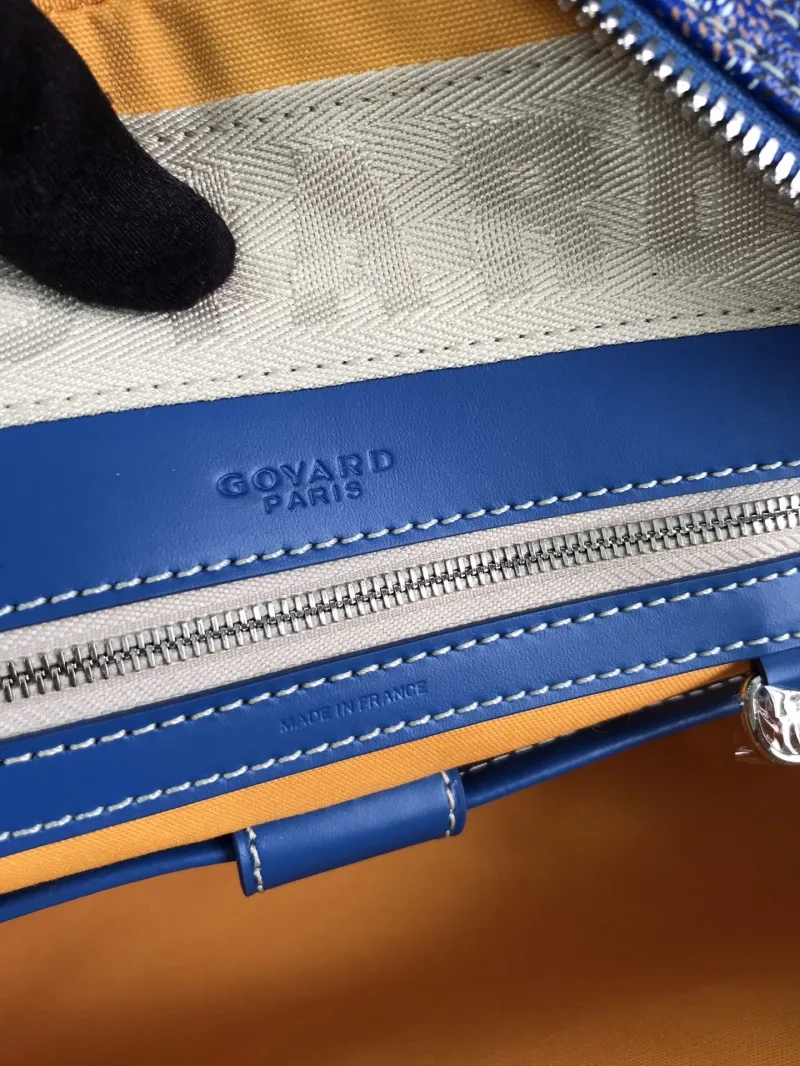 Goyard Blue Top Handle Bag 286 - Image 9