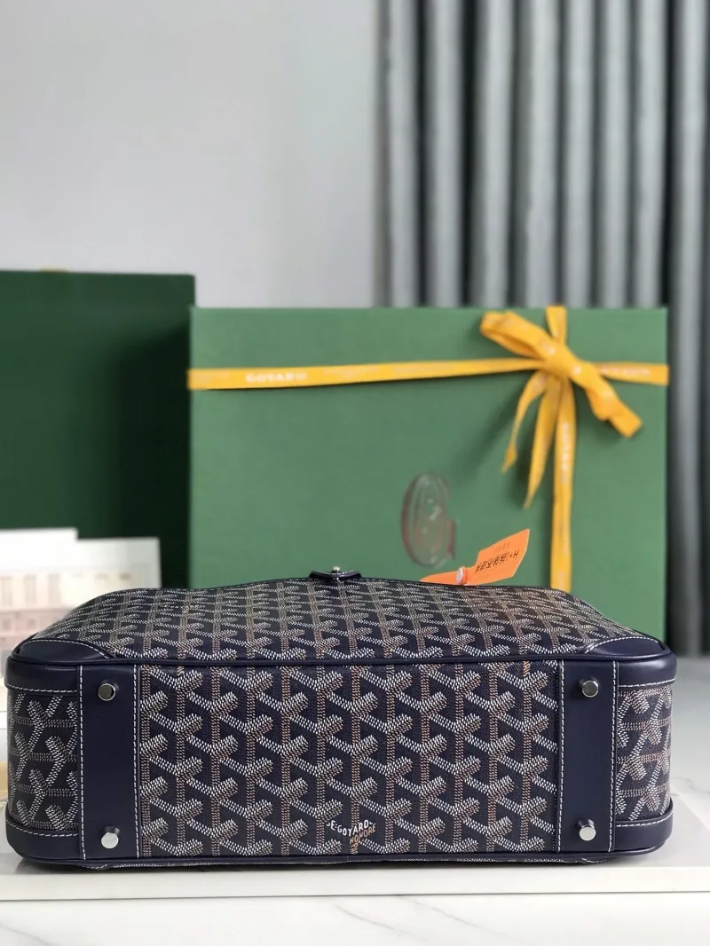 Goyard Navy Top Handle Bag 288 - Image 4