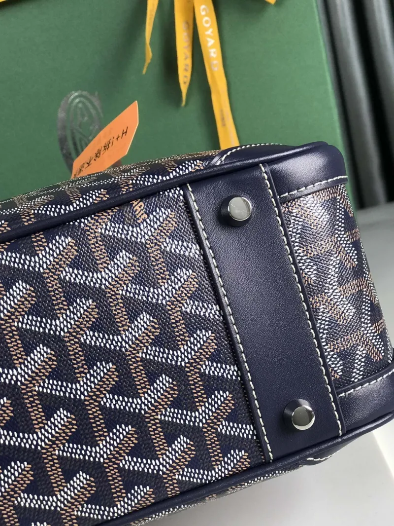 Goyard Navy Top Handle Bag 288 - Image 5