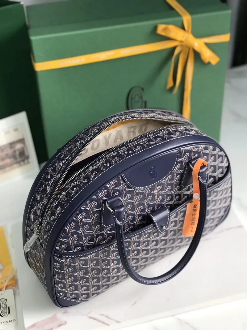 Goyard Navy Top Handle Bag 288 - Image 7