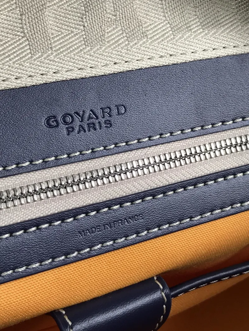 Goyard Navy Top Handle Bag 288 - Image 9