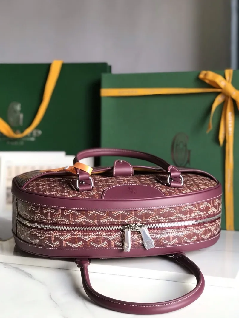 Goyard Burgundy Top Handle Bag 289 - Image 4