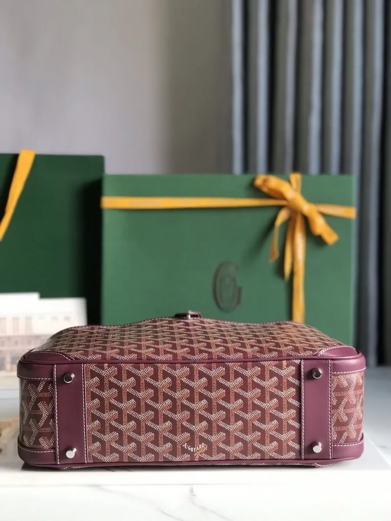 Goyard Burgundy Top Handle Bag 289 - Image 6