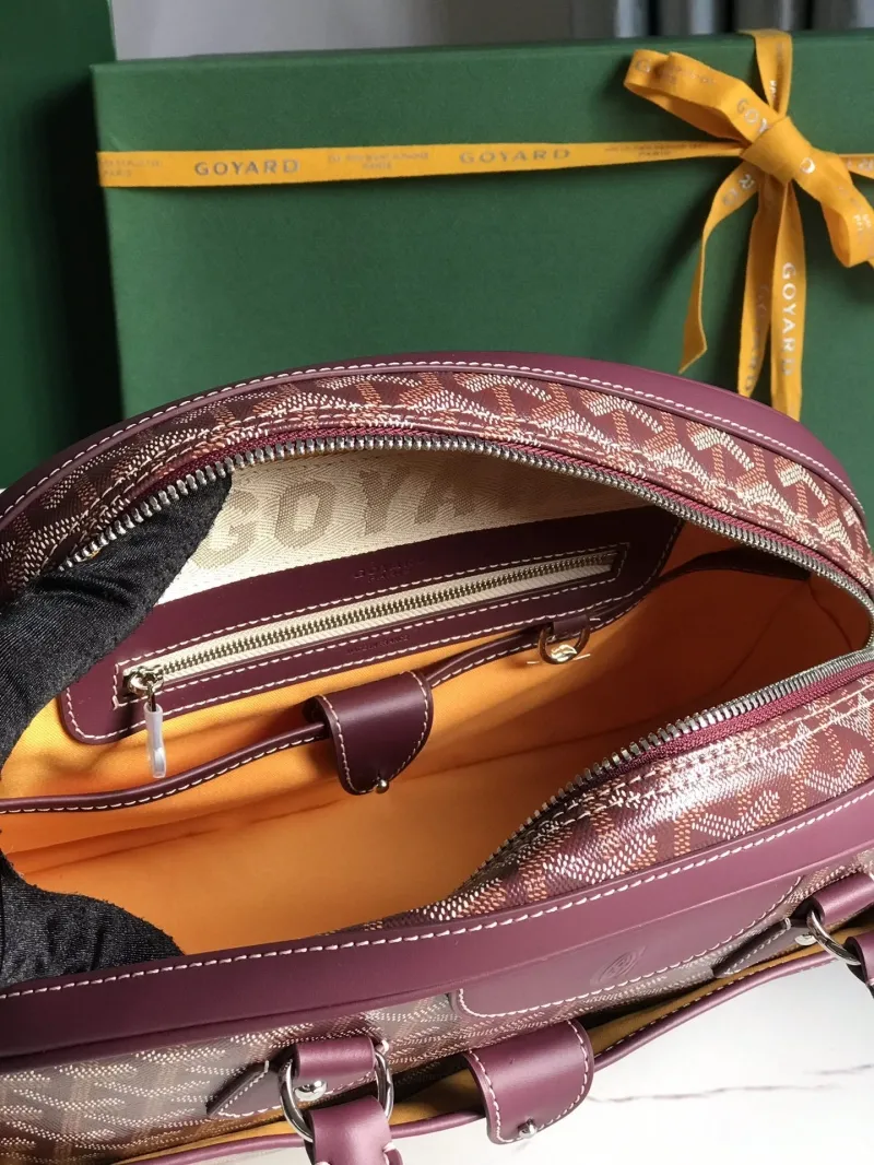 Goyard Burgundy Top Handle Bag 289 - Image 7