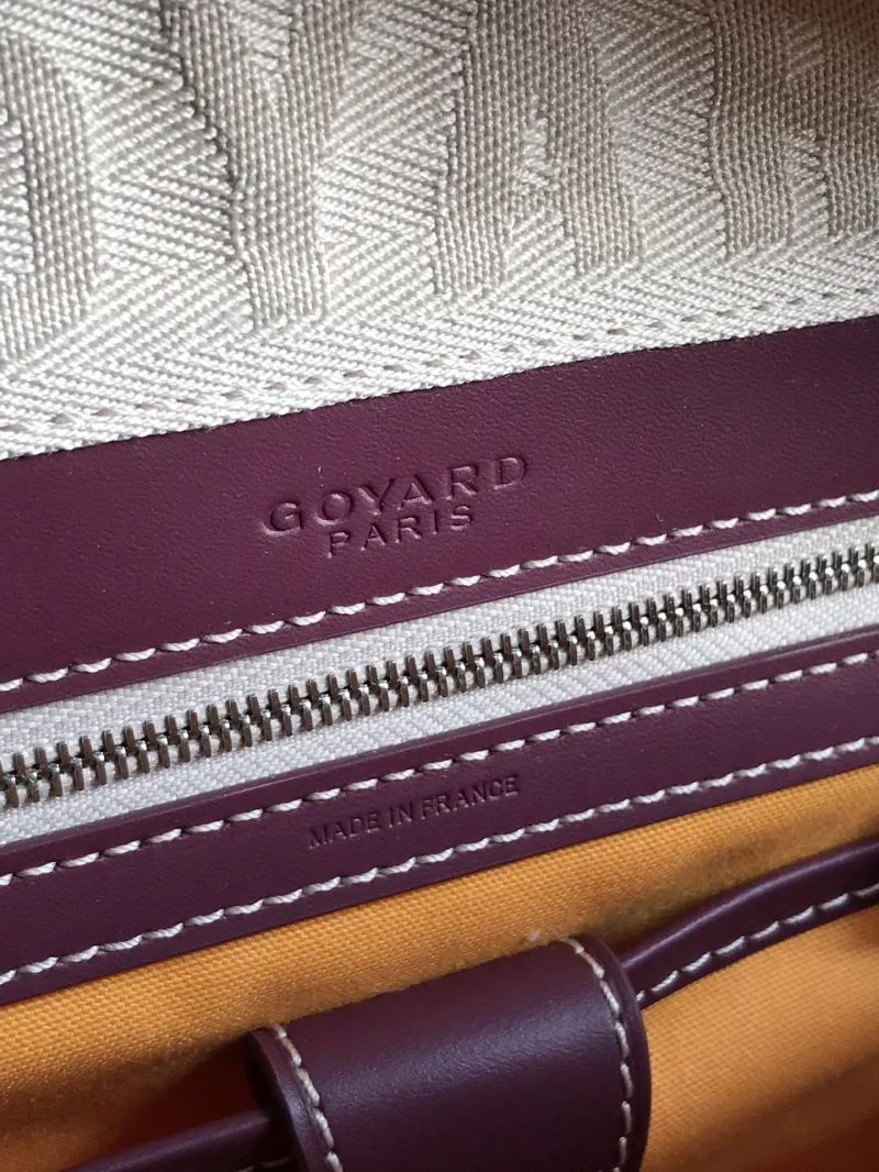 Goyard Burgundy Top Handle Bag 289 - Image 9