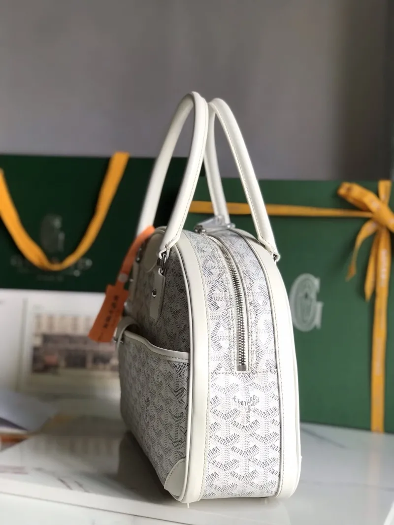 Alternative view of Goyard White Top Handle Bag 291