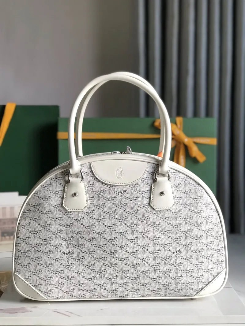 Goyard White Top Handle Bag 291 - Image 3
