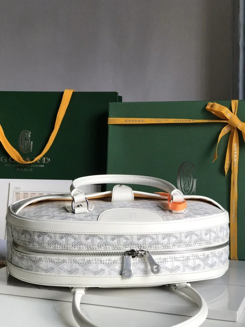 Goyard White Top Handle Bag 291 - Image 4