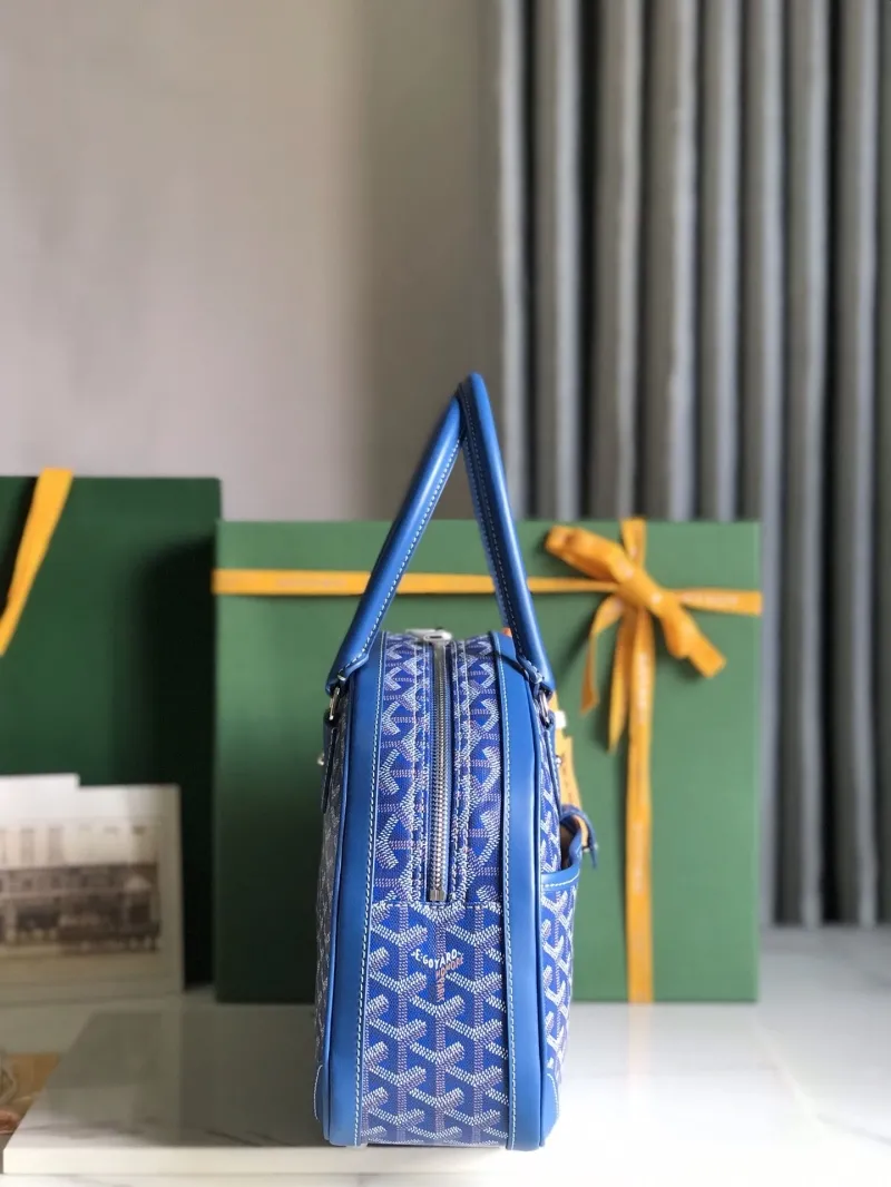 Alternative view of Goyard Blue Top Handle Bag 292