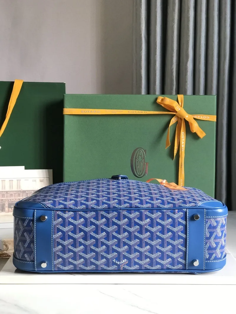 Goyard Blue Top Handle Bag 292 - Image 7