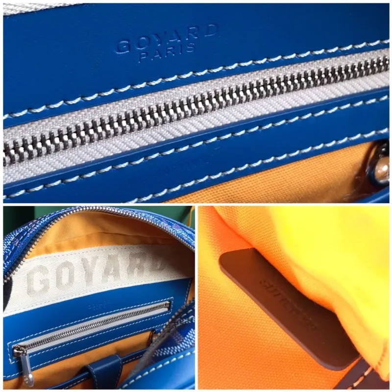 Goyard Blue Top Handle Bag 292 - Image 8