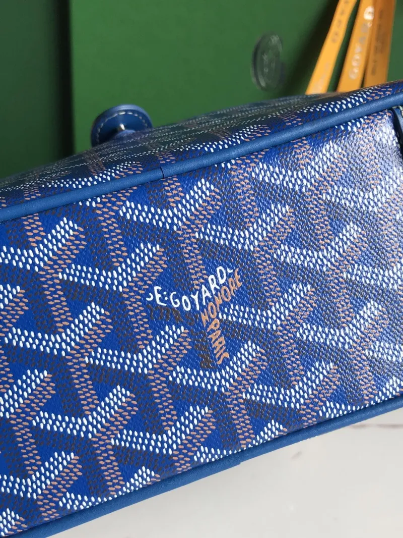 Goyard Blue Top Handle Bag 298 - Image 5