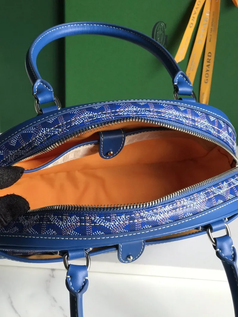 Goyard Blue Top Handle Bag 298 - Image 9