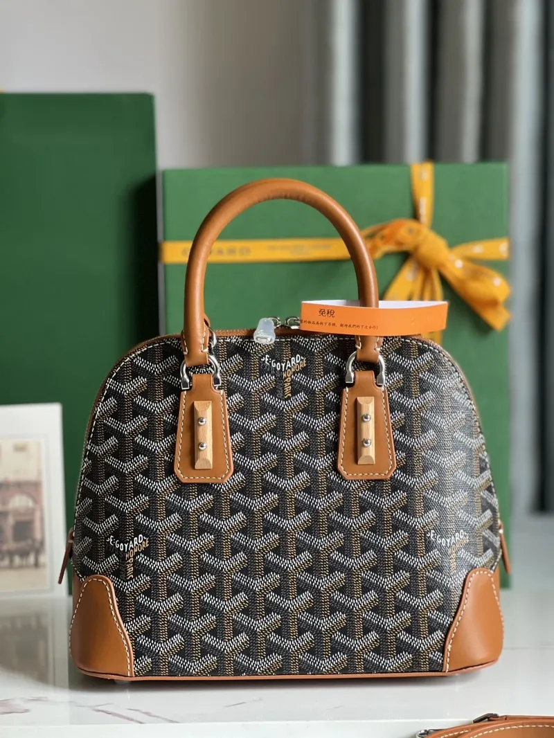 Goyard Black Brown Top Handle Bag 299