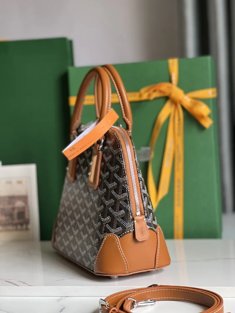 Alternative view of Goyard Black Brown Top Handle Bag 299
