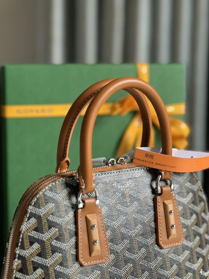 Goyard Black Brown Top Handle Bag 299 - Image 4