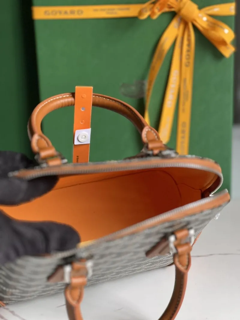 Goyard Black Brown Top Handle Bag 299 - Image 7