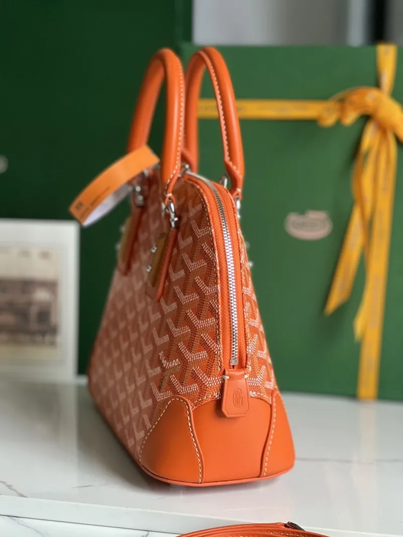 Alternative view of Goyard Orange Top Handle Bag 301