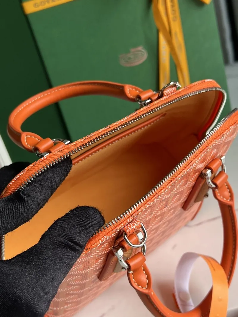 Goyard Orange Top Handle Bag 301 - Image 8