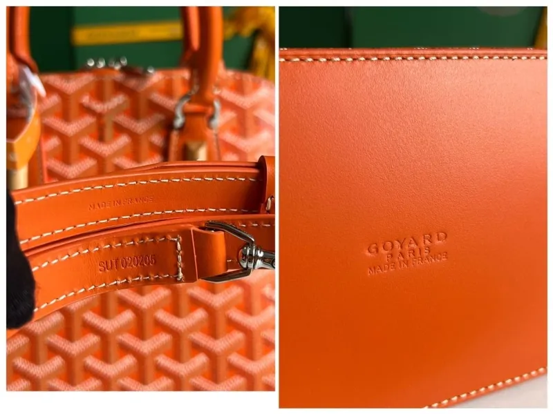 Goyard Orange Top Handle Bag 301 - Image 9