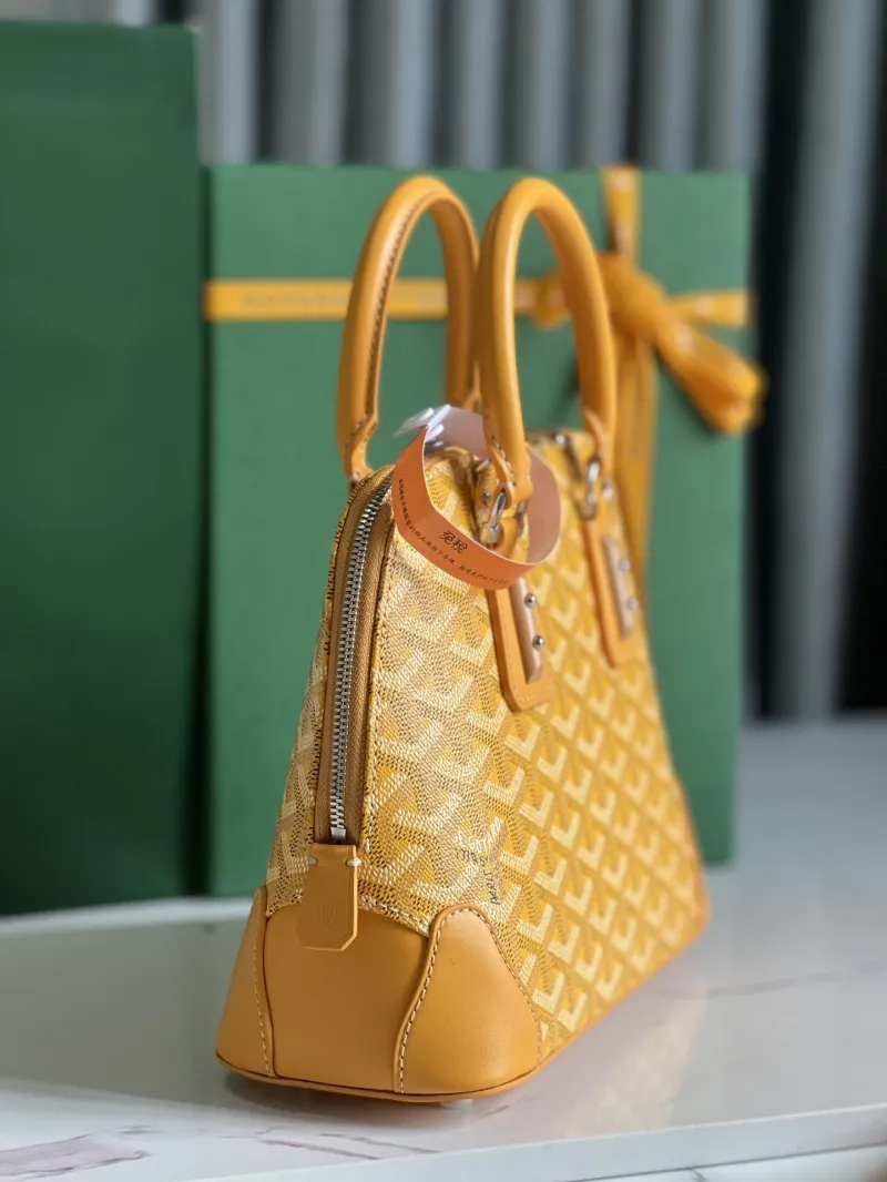 Alternative view of Goyard Yellow Top Handle Bag 302