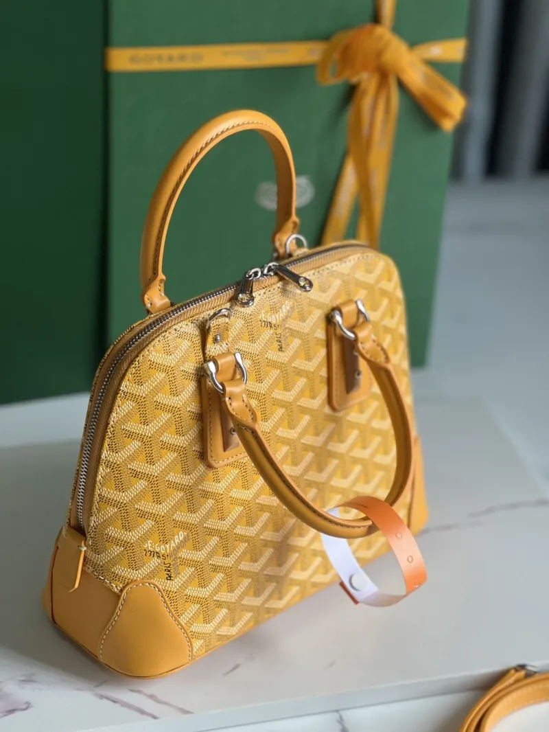 Goyard Yellow Top Handle Bag 302 - Image 5