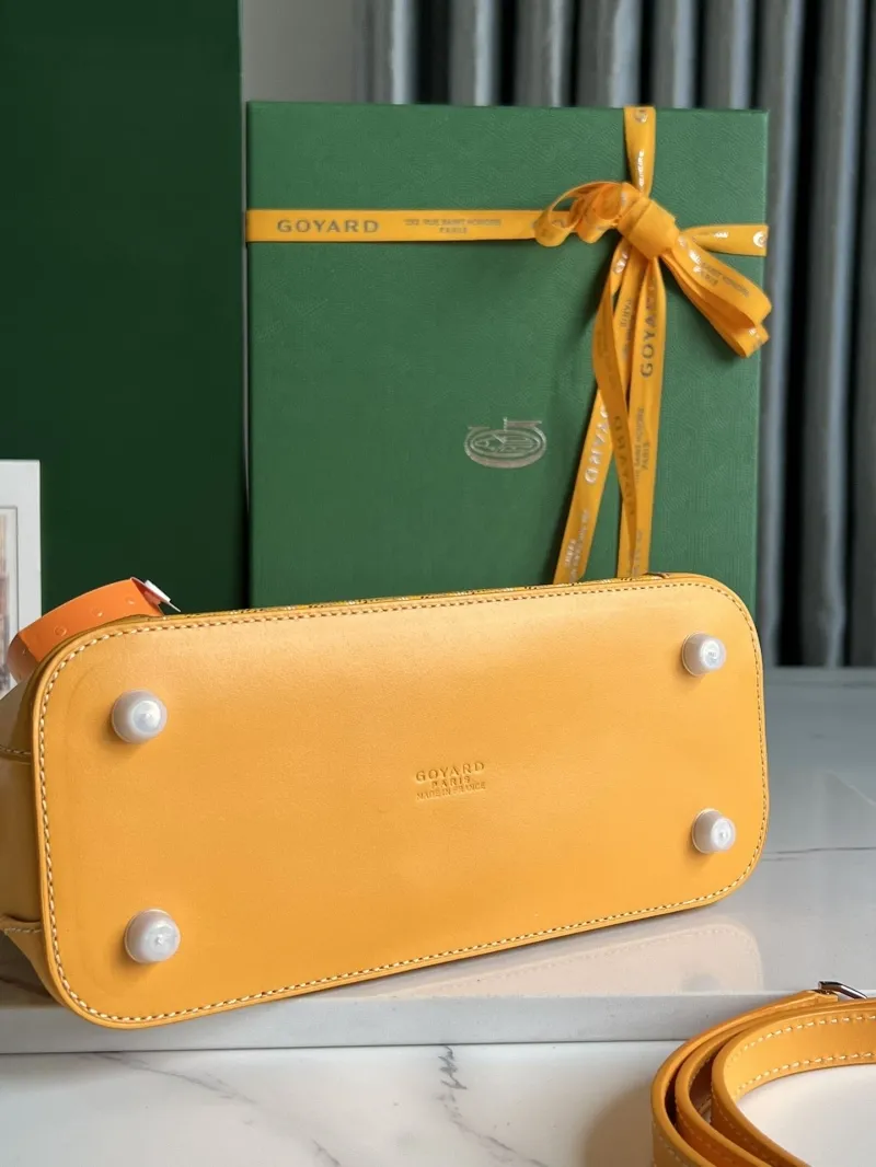 Goyard Yellow Top Handle Bag 302 - Image 6