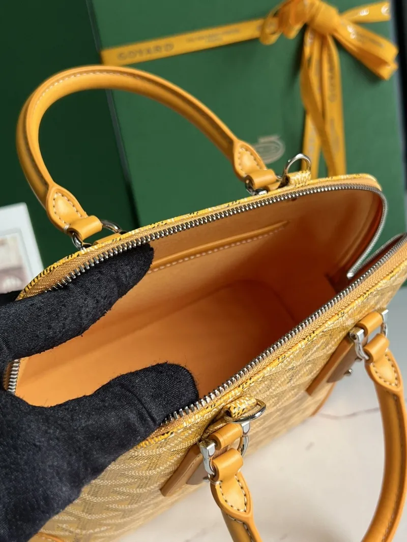 Goyard Yellow Top Handle Bag 302 - Image 8