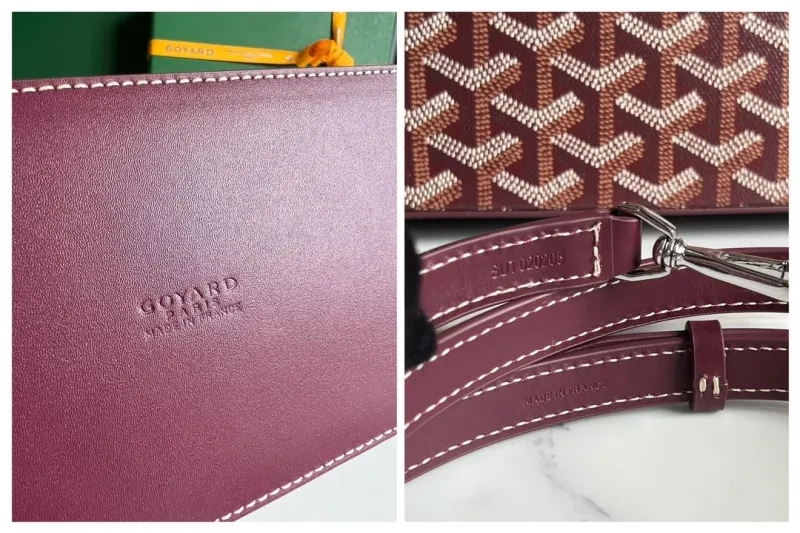 Goyard Burgundy Top Handle Bag 303 - Image 8