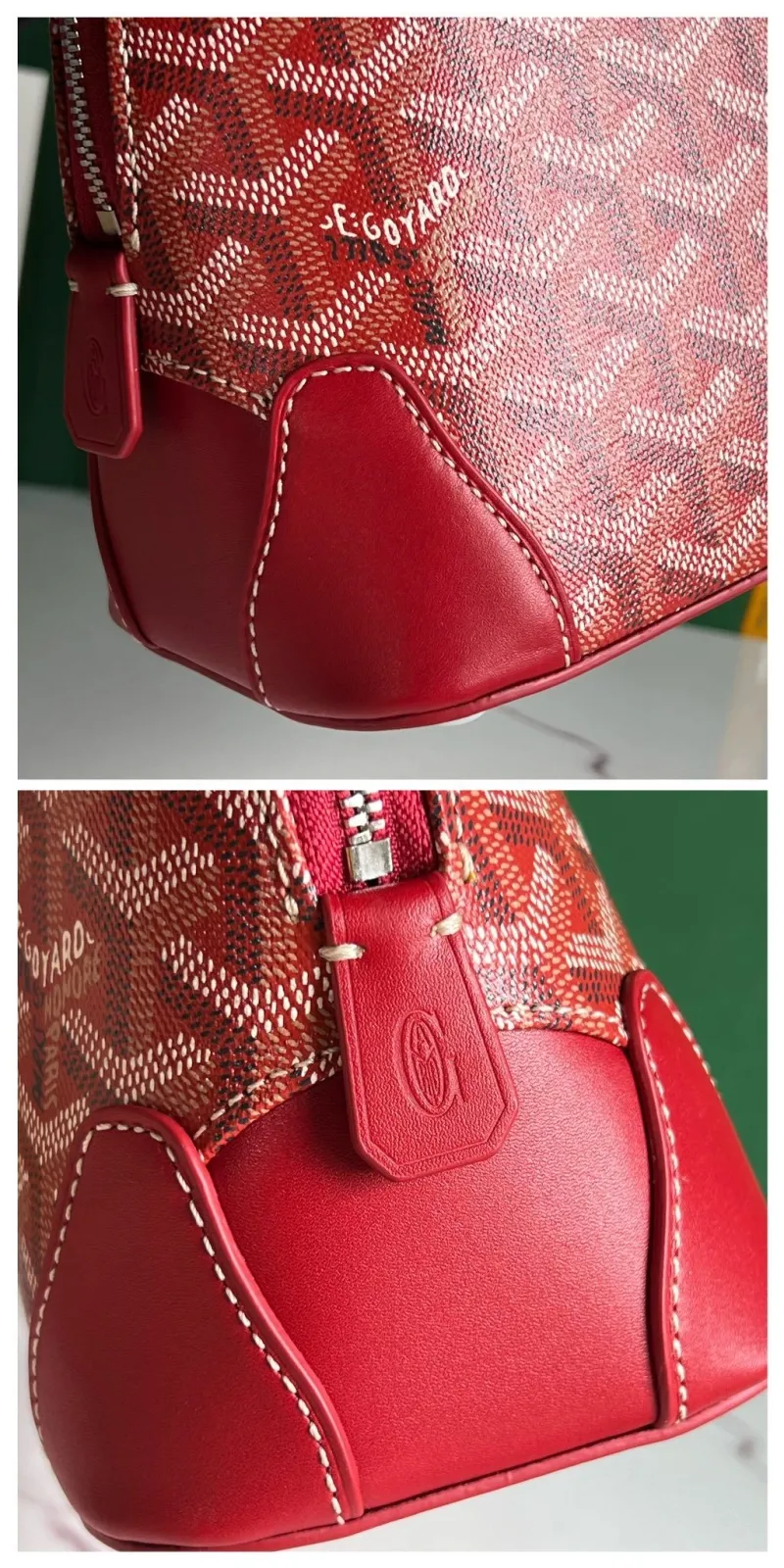Goyard Red Top Handle Bag 304 - Image 7