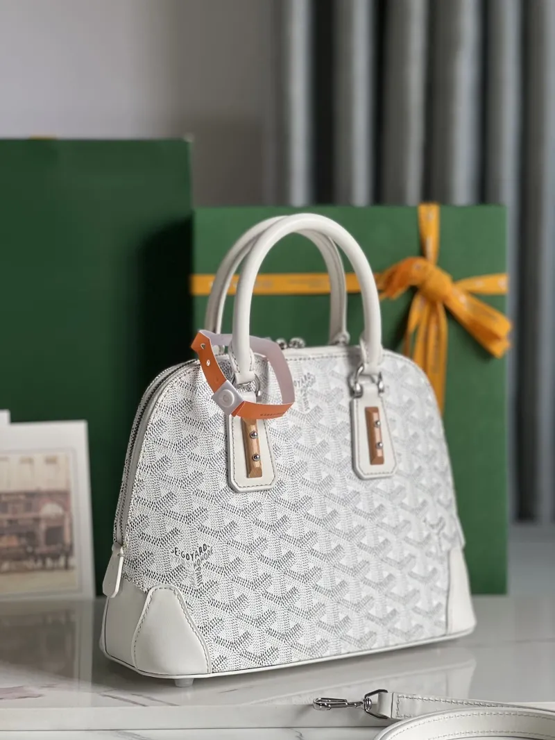 Alternative view of Goyard White Top Handle Bag 306