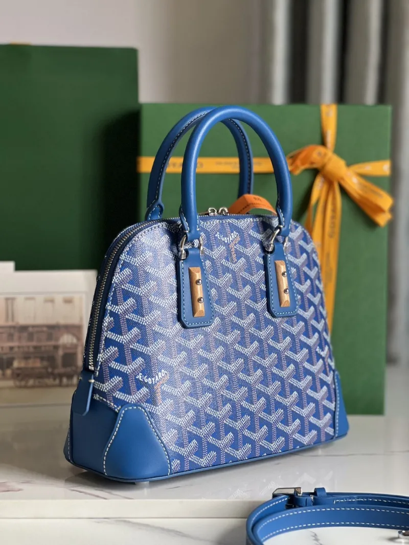 Alternative view of Goyard Blue Top Handle Bag 307