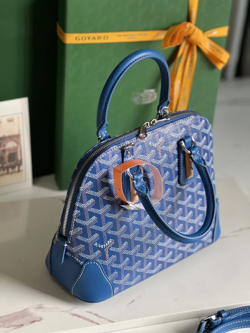 Goyard Blue Top Handle Bag 307 - Image 5