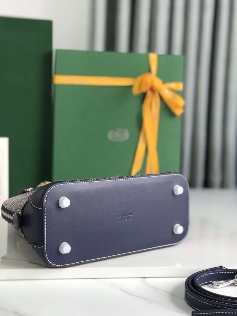 Goyard Navy Top Handle Bag 309 - Image 3