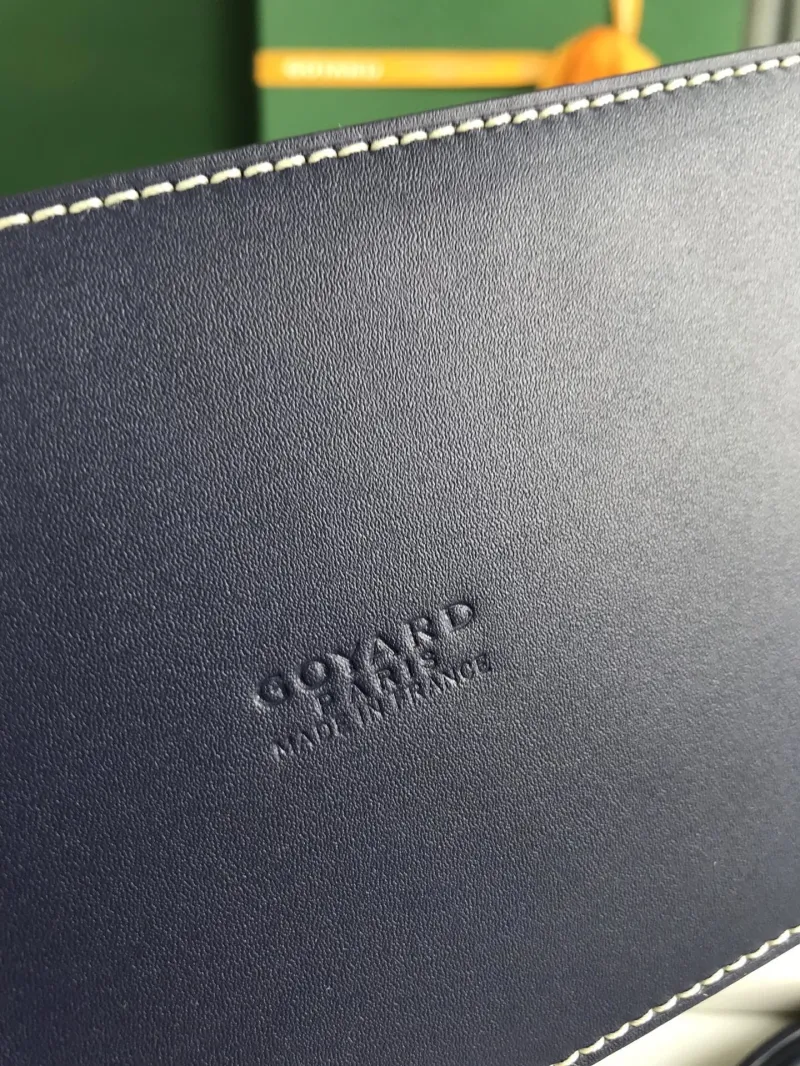 Goyard Navy Top Handle Bag 309 - Image 4