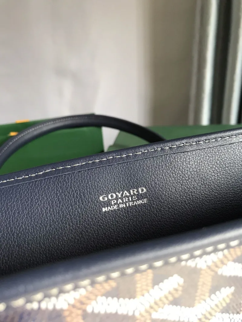 Goyard Vertical Top Handle Tote Bag Navy - Image 5