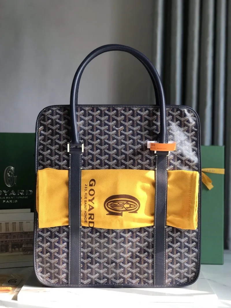 Goyard Vertical Top Handle Tote Bag Navy - Image 8
