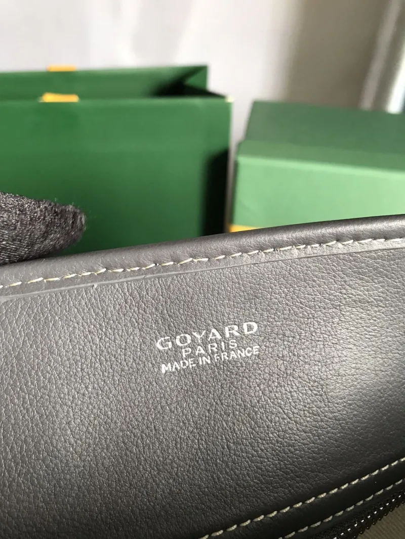 Goyard Gray Vertical Top Handle Tote Bag 311 - Image 9