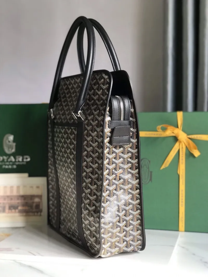 Alternative view of Goyard Black Top Handle Tote Bag 314