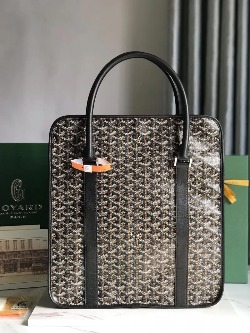 Goyard Black Top Handle Tote Bag 314 - Image 3