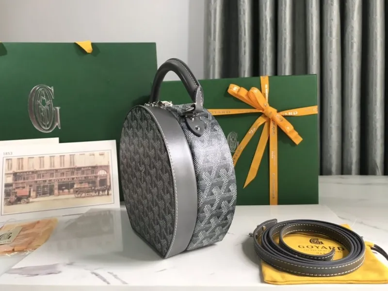 Alternative view of Goyard Gray Round Top Handle Bag