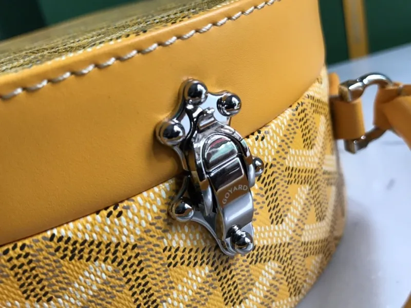 Goyard Yellow Round Top Handle Bag 316 - Image 6