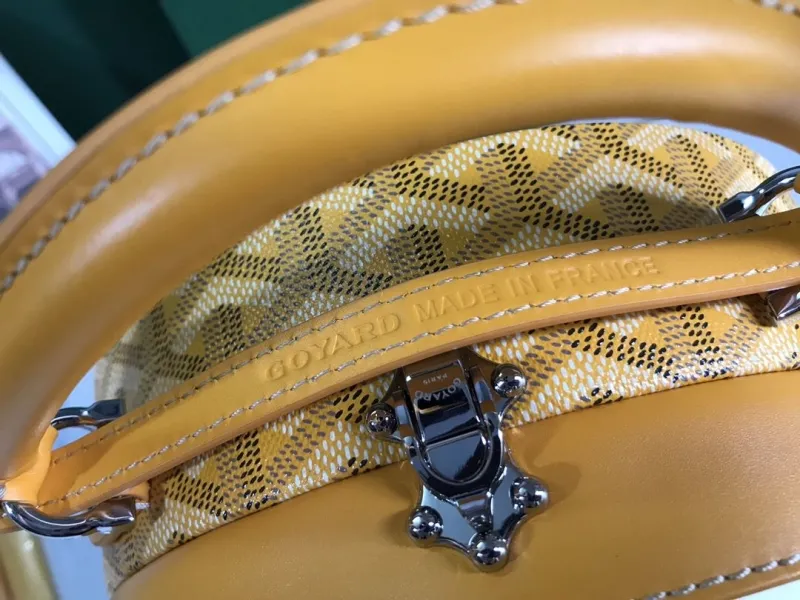 Goyard Yellow Round Top Handle Bag 316 - Image 9