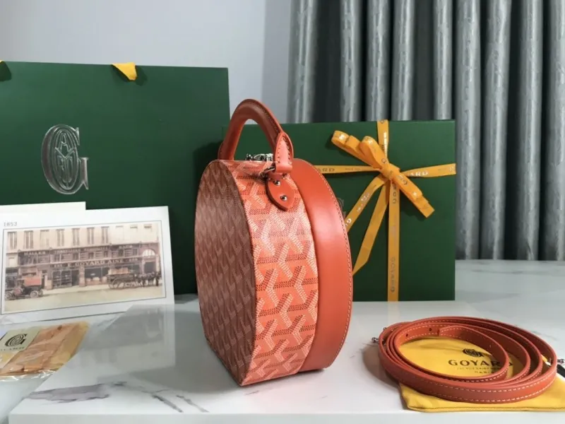 Alternative view of Goyard Orange Round Top Handle Bag