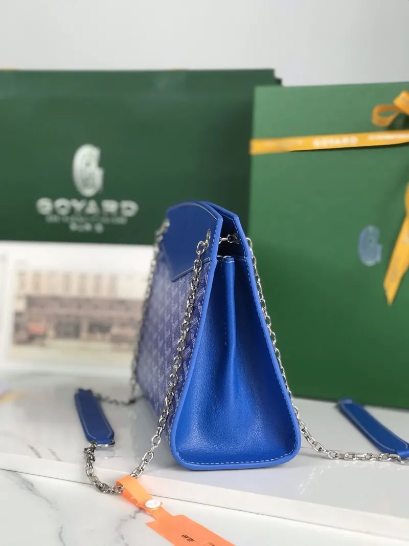 Goyard Blue Chain Shoulder Bag - Image 3
