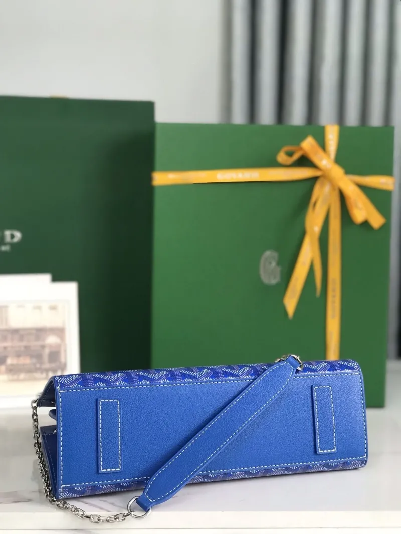 Goyard Blue Chain Shoulder Bag - Image 5