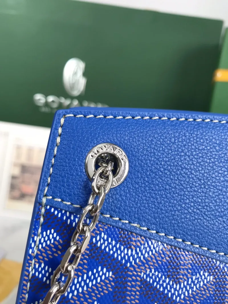 Goyard Blue Chain Shoulder Bag - Image 6