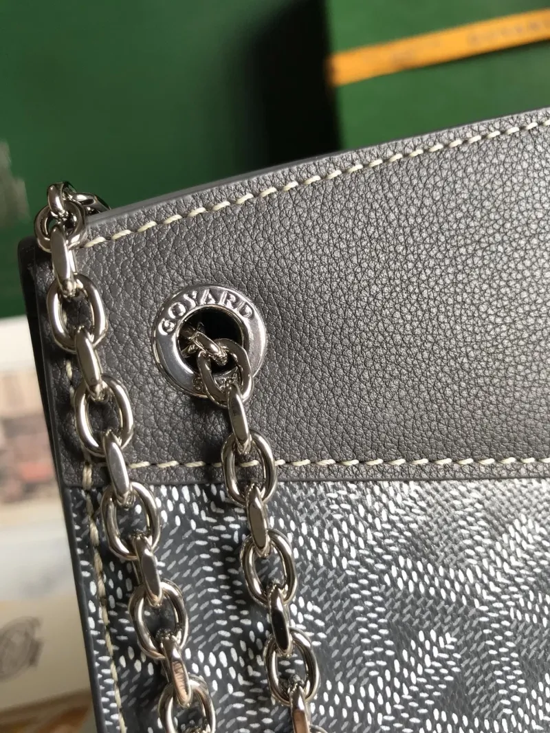 Goyard Gray Top Handle Shoulder Bag - Image 6